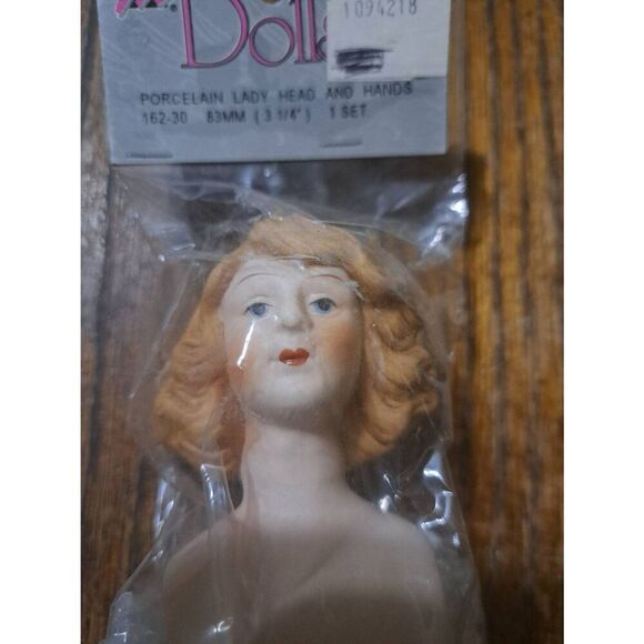 Vintage New Mangelsens Dolls+ Porcelain Lady Doll Head and Hands Set - Picture 2 of 4